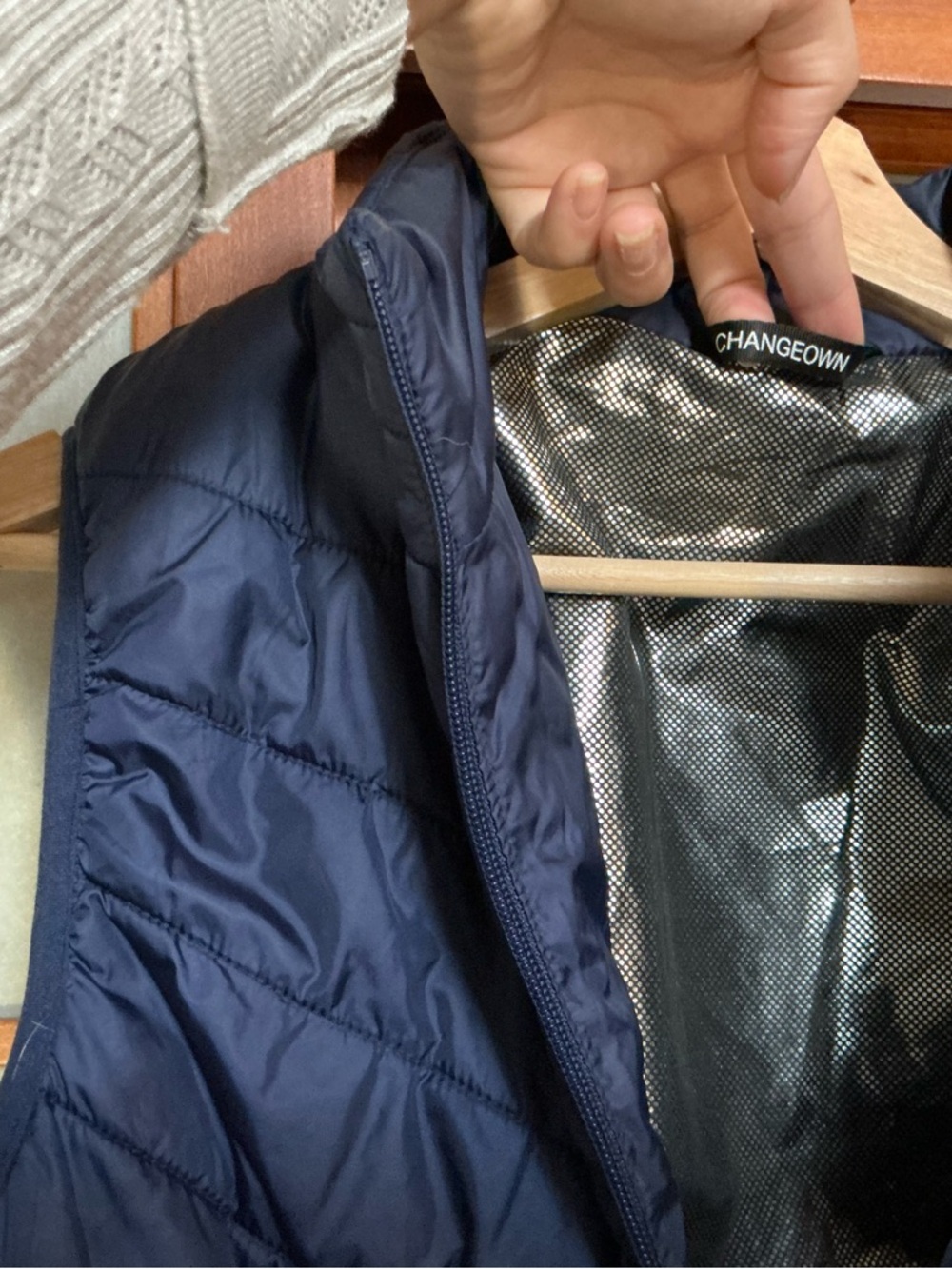 Heated Puffer Vest Navy Medium - Picture 2 of 6